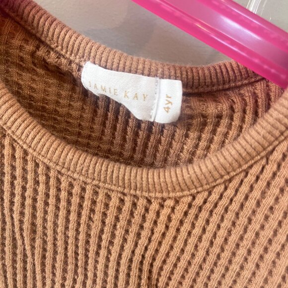 Jamie Kay Waffle‎ Knit 100% Organic Cotton Shorts Set- Size 4 - Picture 3 of 5